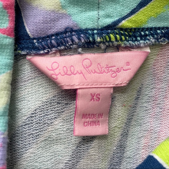 Lilly Pulitzer Indigo Sea Dreamin Angela Zip Up Size XS - Picture 3 of 8